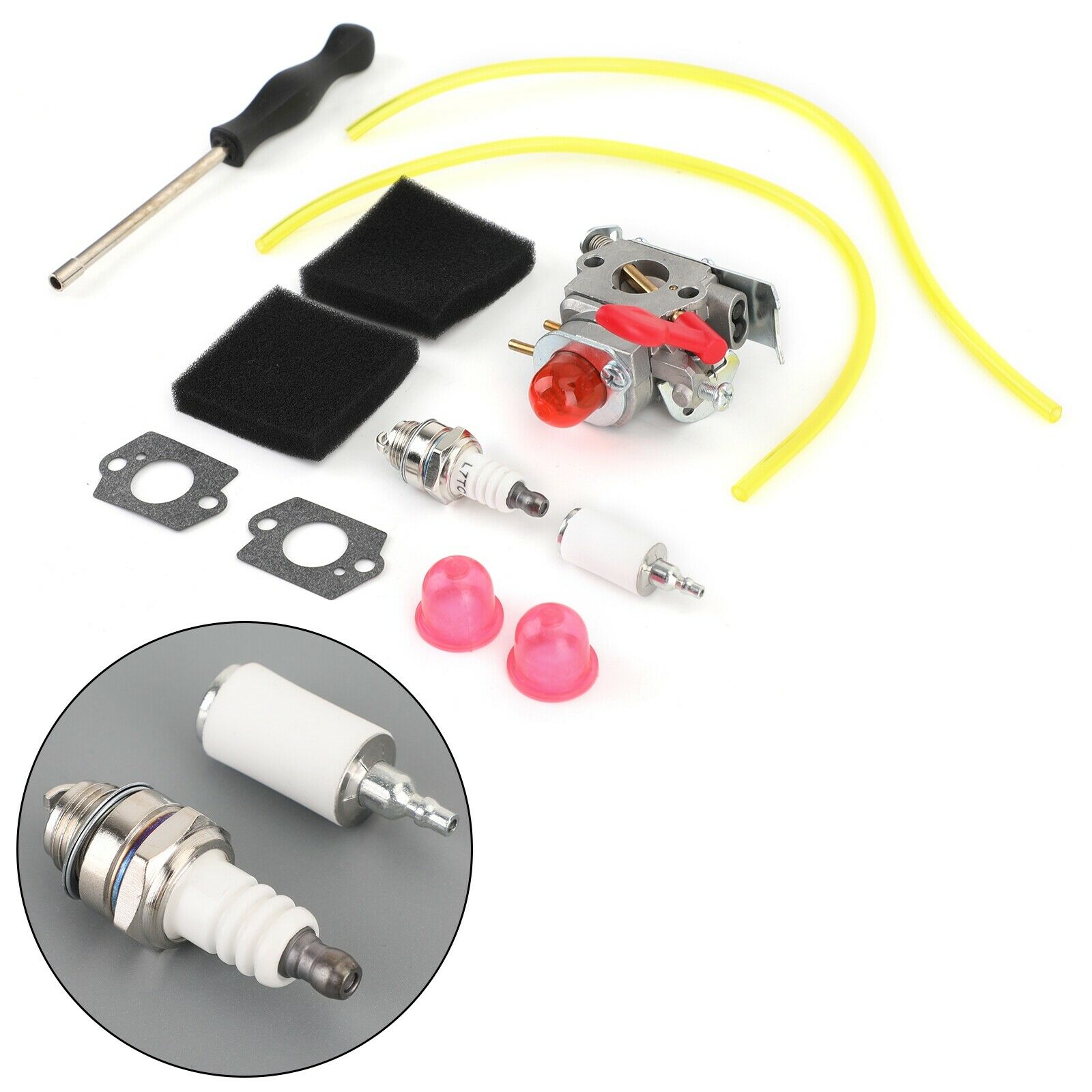 Carburetor 530071811 Fit Poulan Zama C1U-W19 Craftsman Weed Eater Trimmer CA