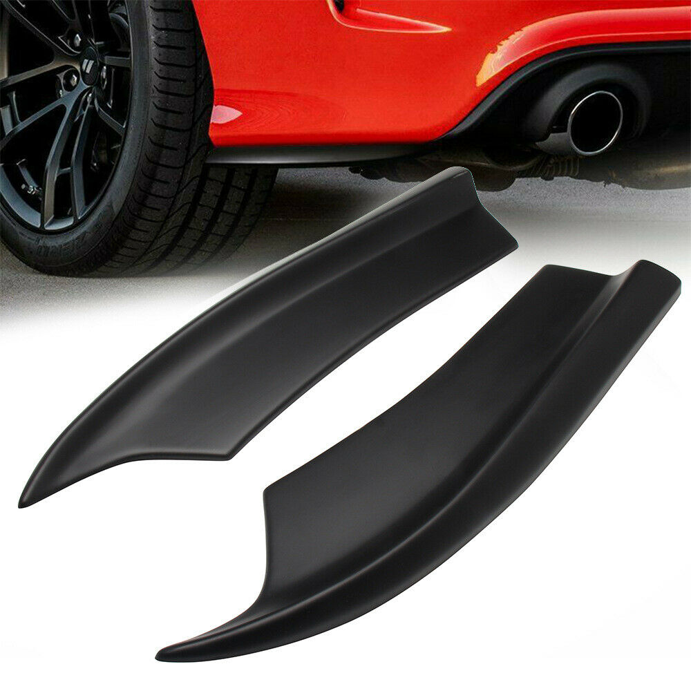 1 Pair For Dodge Charger SRT-Style 2015-2019 Black Car Rear Bumper Lips Aprons