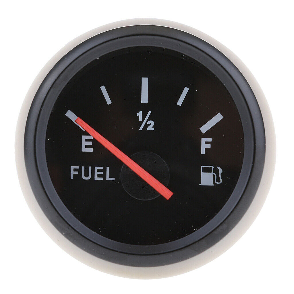 2pc Boat Marine Auto Electrical Pointer Fuel Oil Level Gauge Meter Assembly