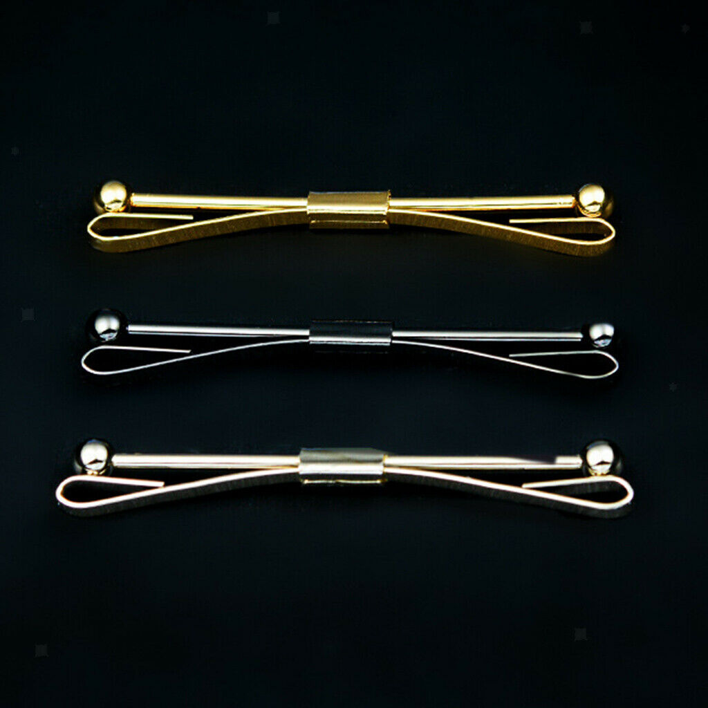 3Pcs Tie Collar Pin Shirt Clip Bar Brooch Mens Formal Wedding Suit Jewelry