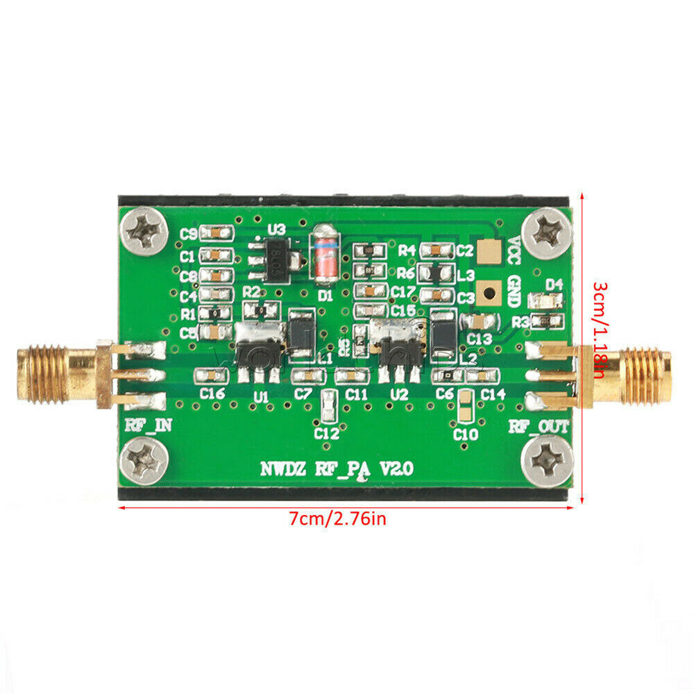 3W 2MHZ-700MHZ RF Power Amplifier HF VHF UHF FM Transmitter Module For Ham Radio