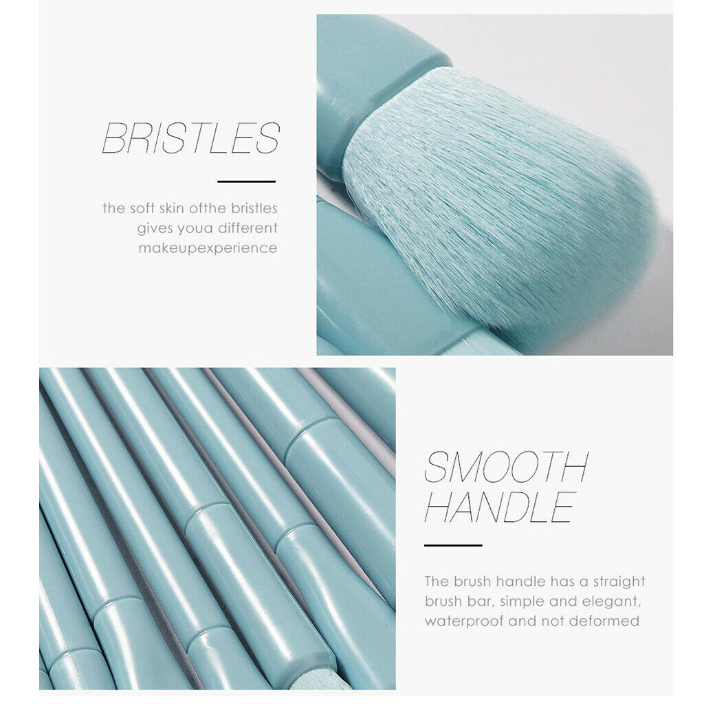 Cosmetic Makeup Brushes Synthetic Blending 10 Pcs Brush Set with Travel Bag