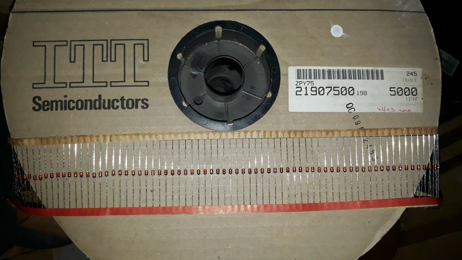 500PCS NOS ITT GERMANY 1w 75v Zener Diode-ZPY 75v ZPY75