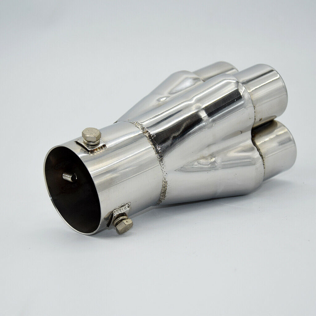 MagiDeal 57mm Stainless Steel Car SUV Exhaust Pipe Tail Muffler Tip 155mm*