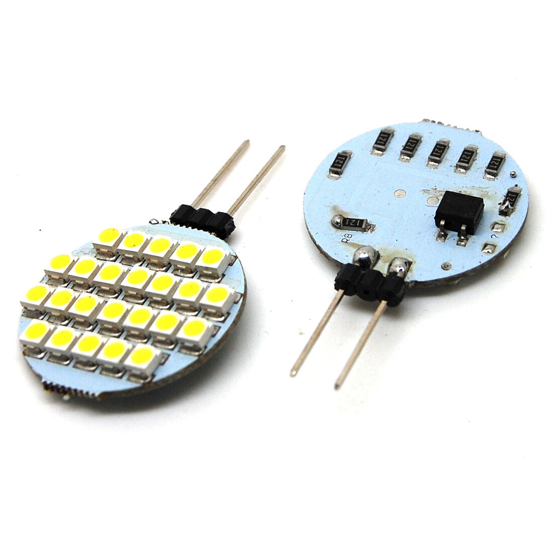 2X G4 LED 24 5050 SMD Marine Camper Boat Spot Light Bulb Lamp 12V Warm White New