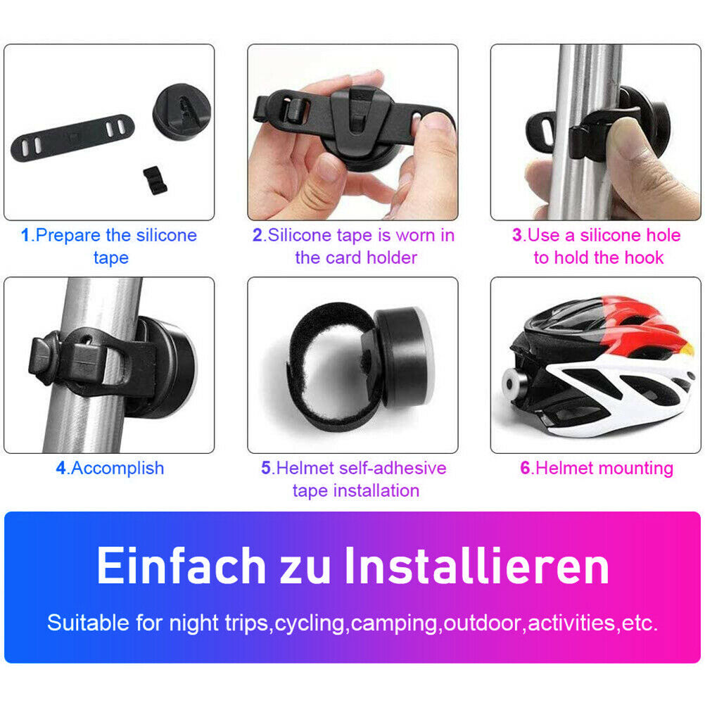 USB Rechargeable Bike Tail Light Waterproof Bicycle LED Light Lamp Universal