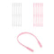 10 pcs Kids Silicone Eyeglasses Non-Slip Strap Sports Band Cord Pink White