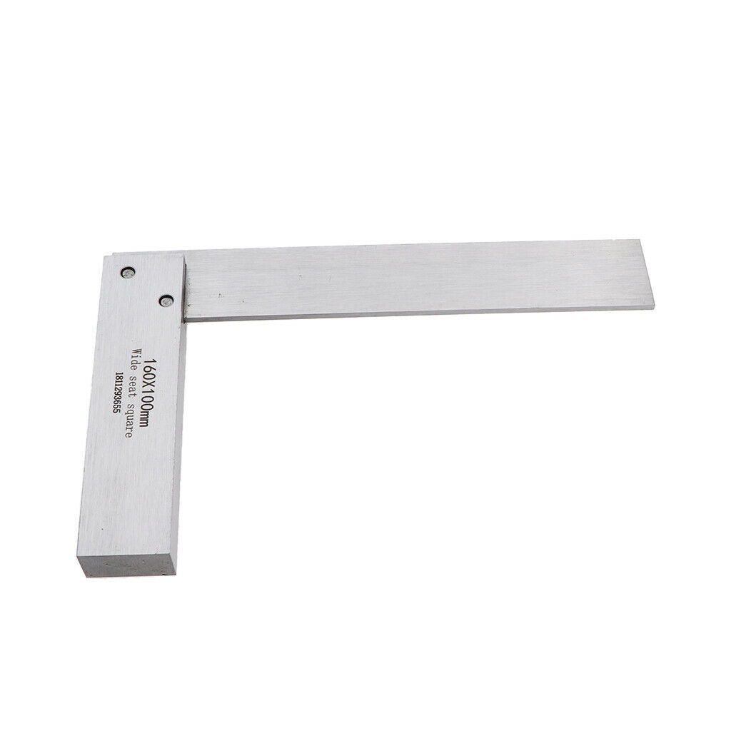 90 Right Stainless Steel Angle Square Ruler Machinist Precision Carpenters