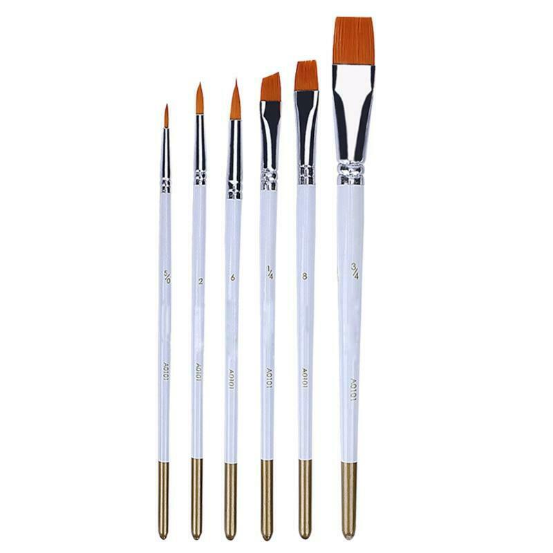 6 Pieces Premium Paint Brush Pro Paint Brush Ideal for DIY Watercolor Painting