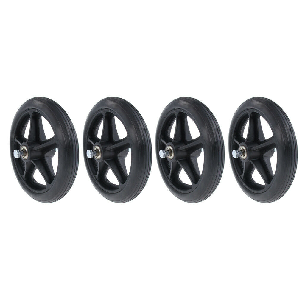 4 Packs Wheels Caster Parts for Wheelchair Scooters w/5/16 Inch Bearing
