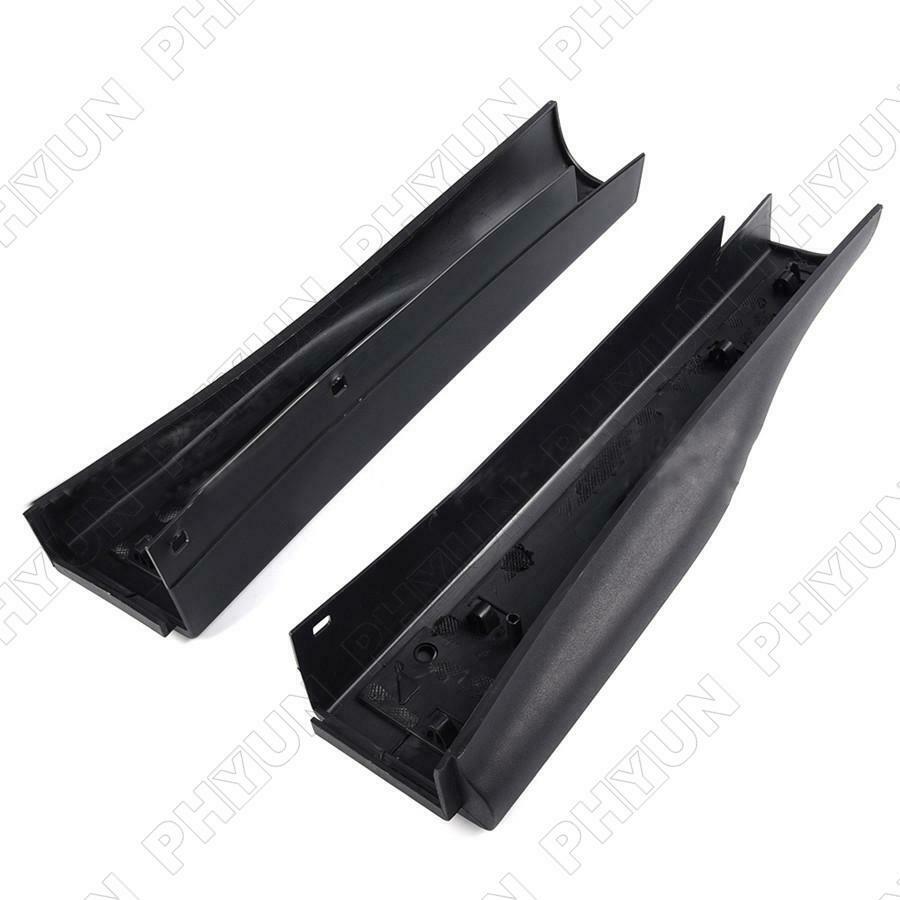 For Ford F-250 F-350 Left Right Side Flex Step Tailgate Moulding Trim Cap Black