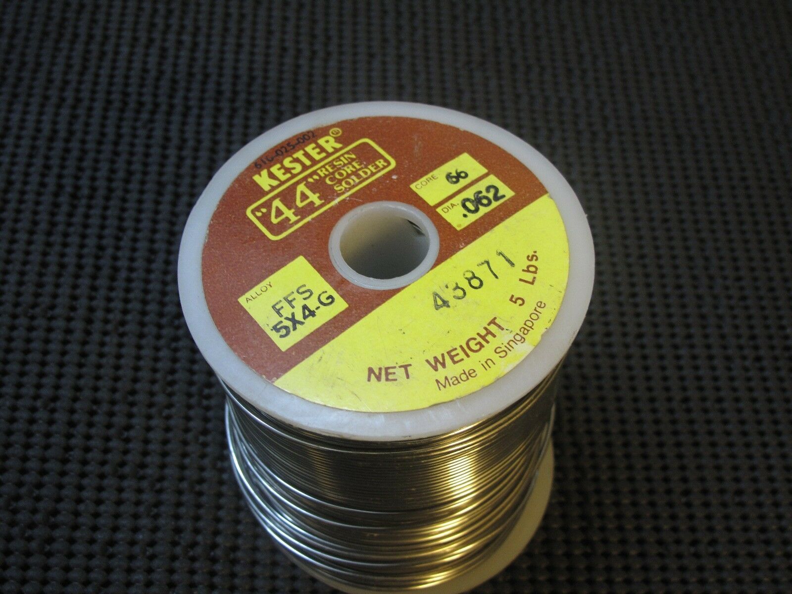 2Meter (2M)(NOT include spool)- KESTER FFS 5X4-G 0.062"(1.57mm) Solder - NOS