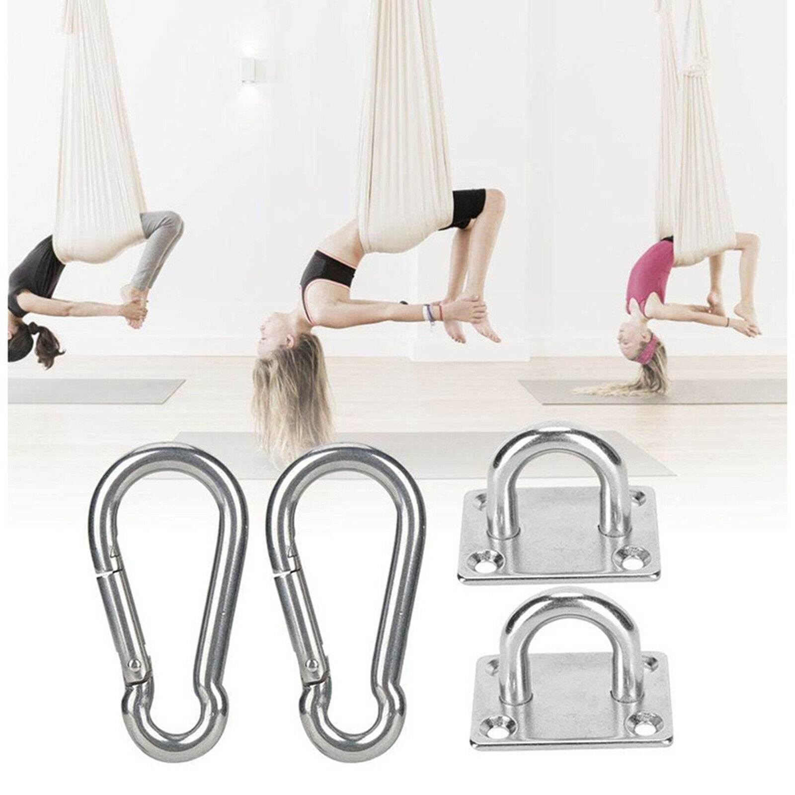 M6 Ceiling Anchor Buckle Swing Pad Eye Plate Hook Hanger Carabiner Hardware