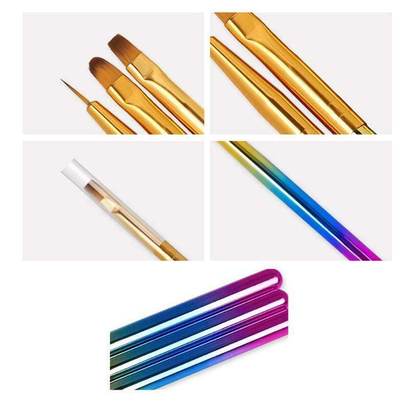 Nail Painting Brushes Line Painting Round Brush Set Professional Nail Art Tool