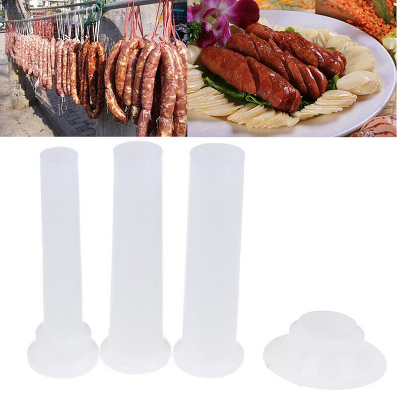 3Pcs For Handmade Meat Grinder Stuffer 5# Plastic Sausage Filling Stuffing TBDA