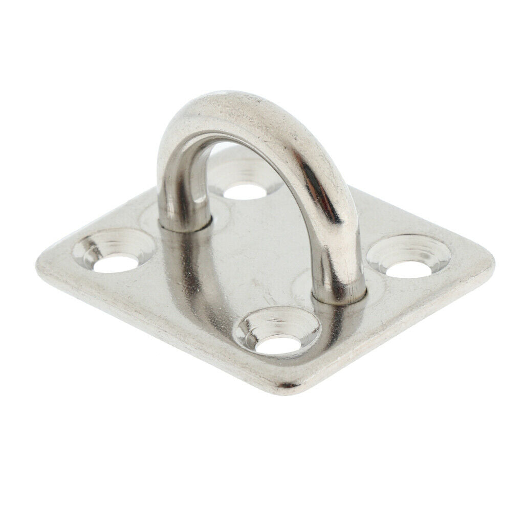 Stainless Steel Square Pad Eye Plate/Marine Hardware Staple Hook Loop 5mm Marine
