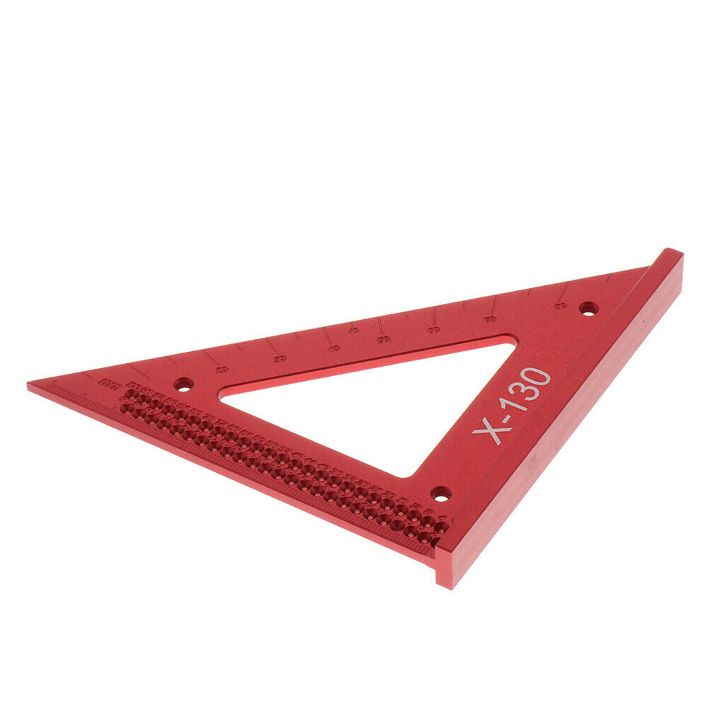 Metric Aluminum Alloy Carpenter Triangle Square Ruler Heavy-duty 12.8x18cm