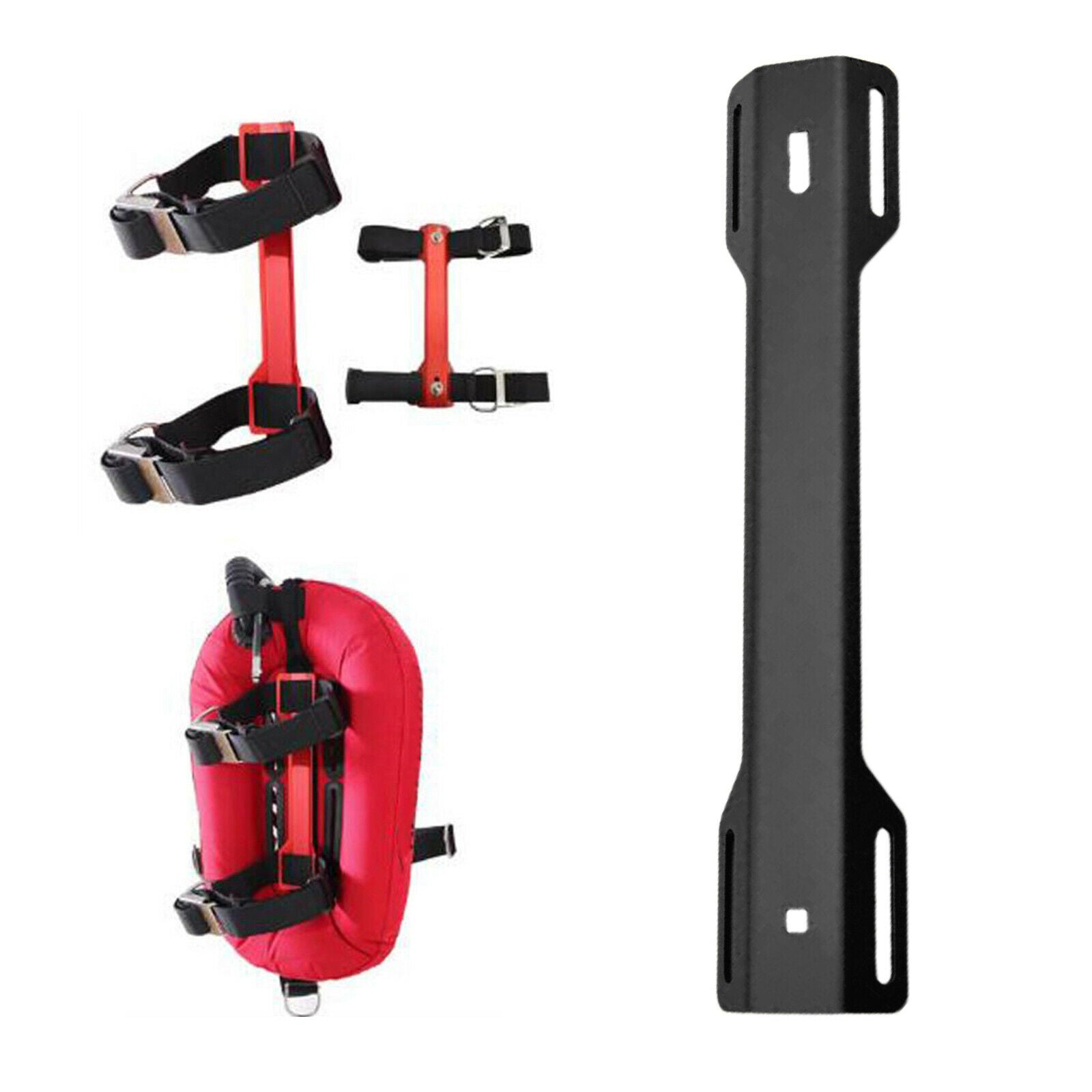 Scuba Diving Single Tank Adapter STA for Scuba Diving Backplate Practical Black