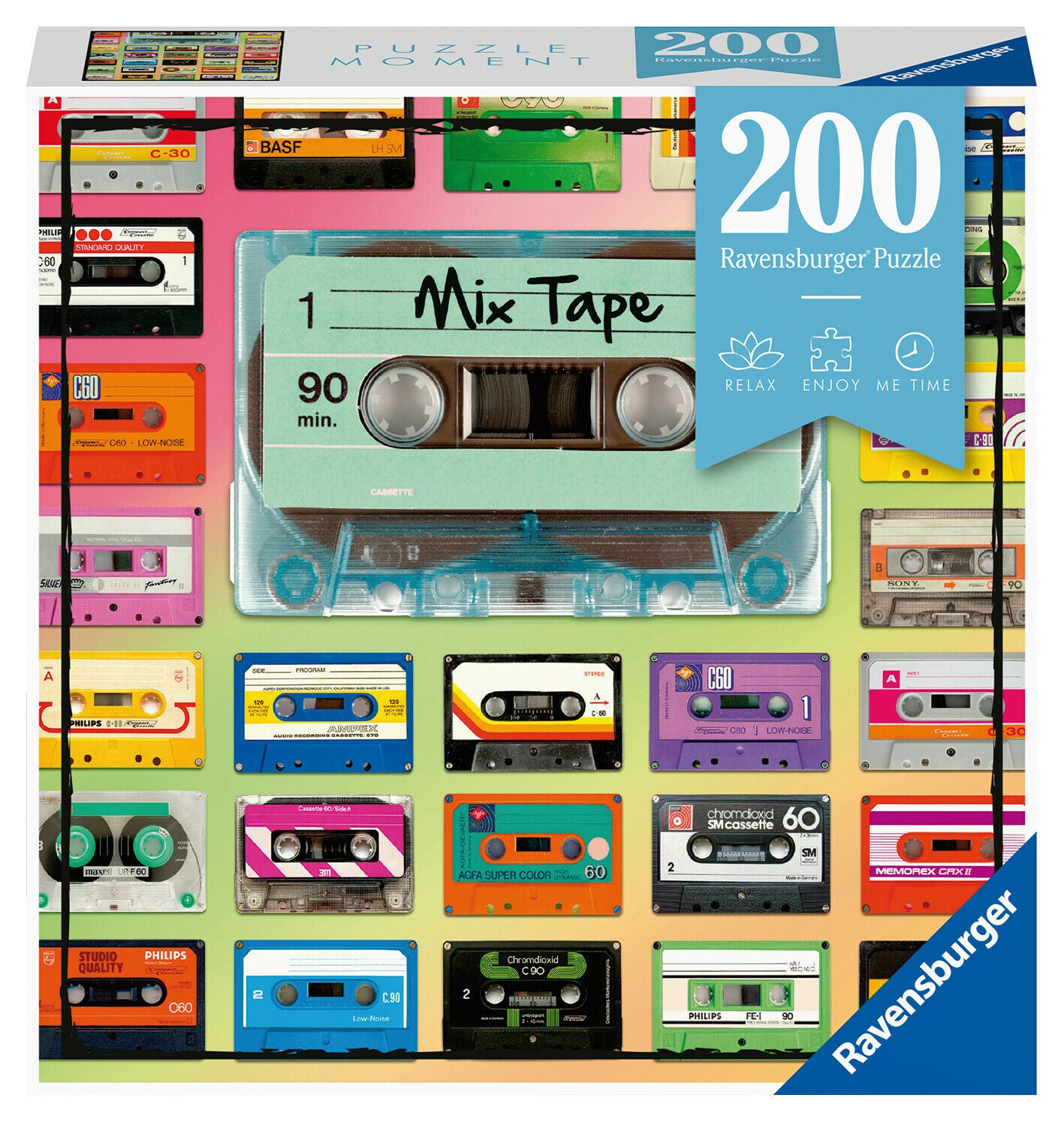 12962 Ravensburger Mix Tape Jigsaw Puzzle includes 200 Pieces Age 14 Years+