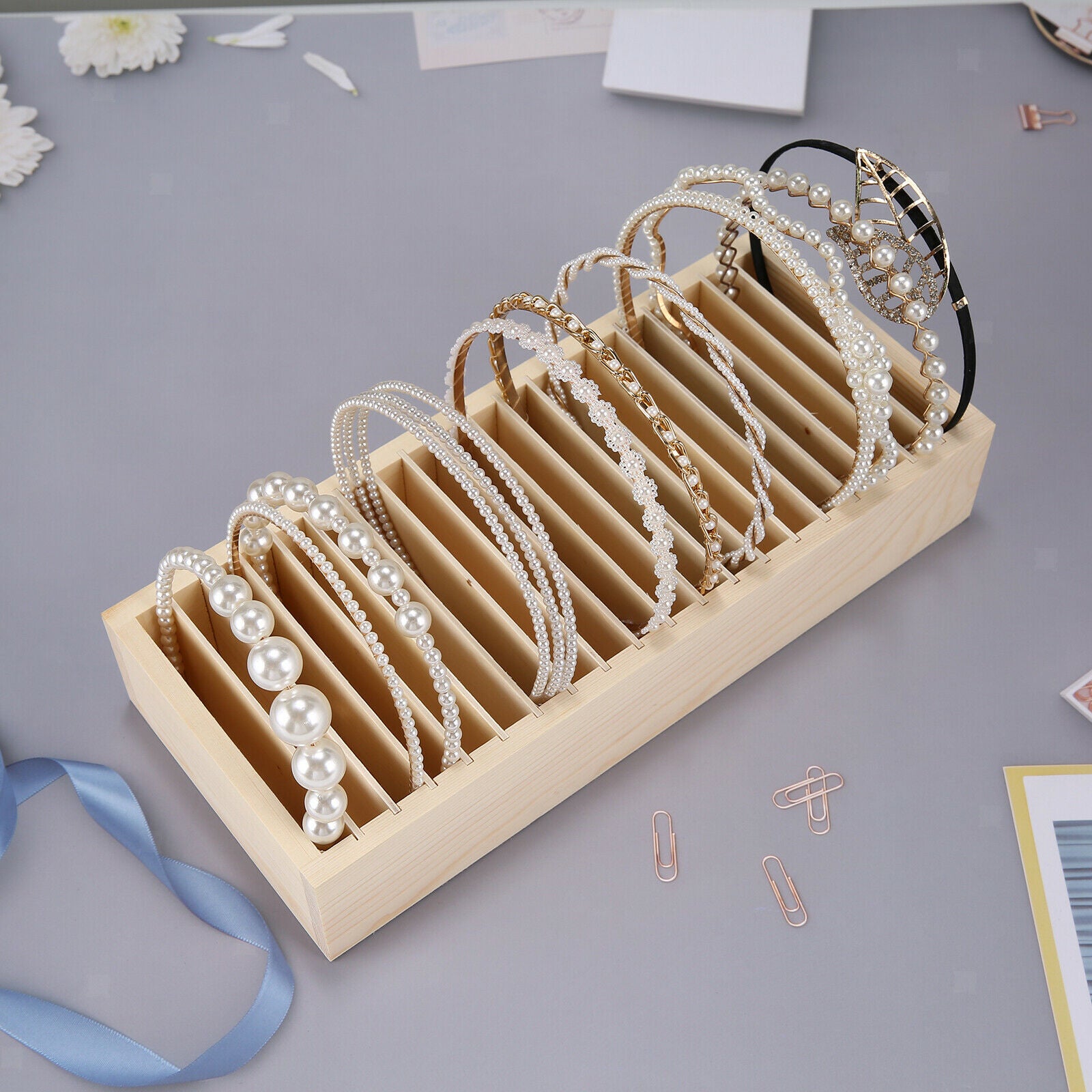 Headband Holder Hair Accessory Scrunchie Bracelets Jewelry Display Organizer