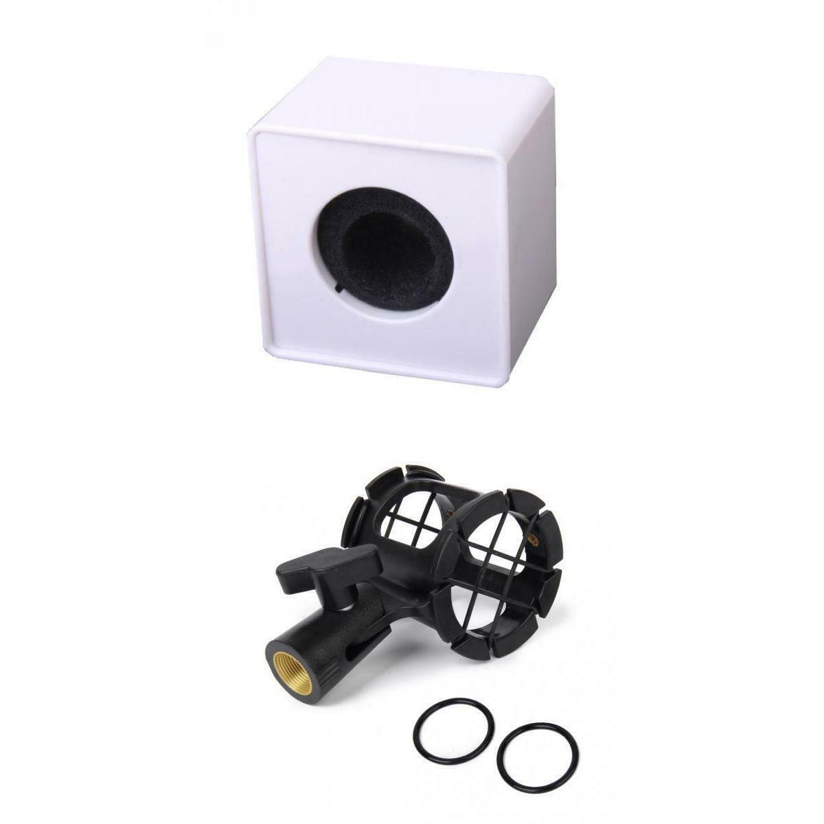 Universal Microphone Clip Holder Mic + Square Mic Holder