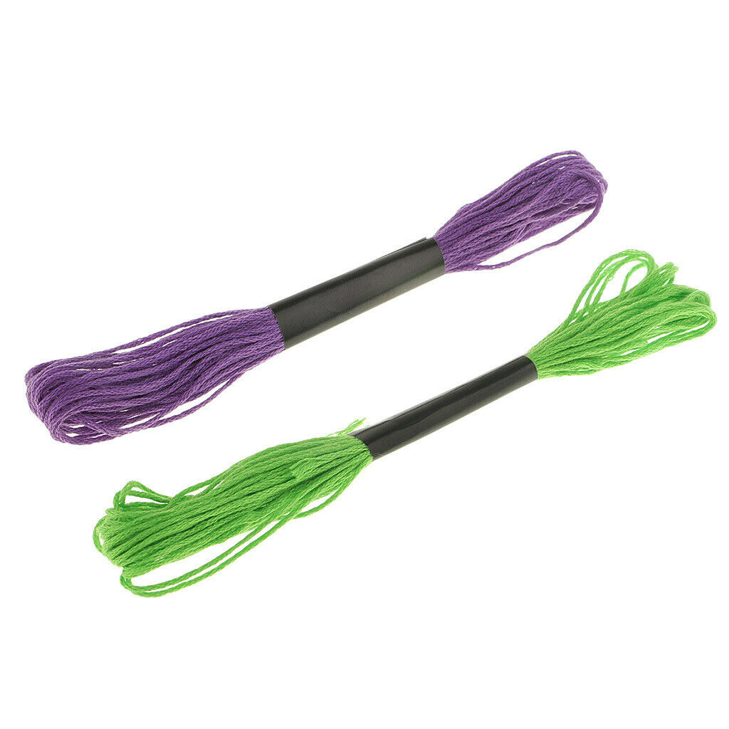 12 Color Embroidery Thread Cross Stitch Threads Bracelets Floss Crafts Floss