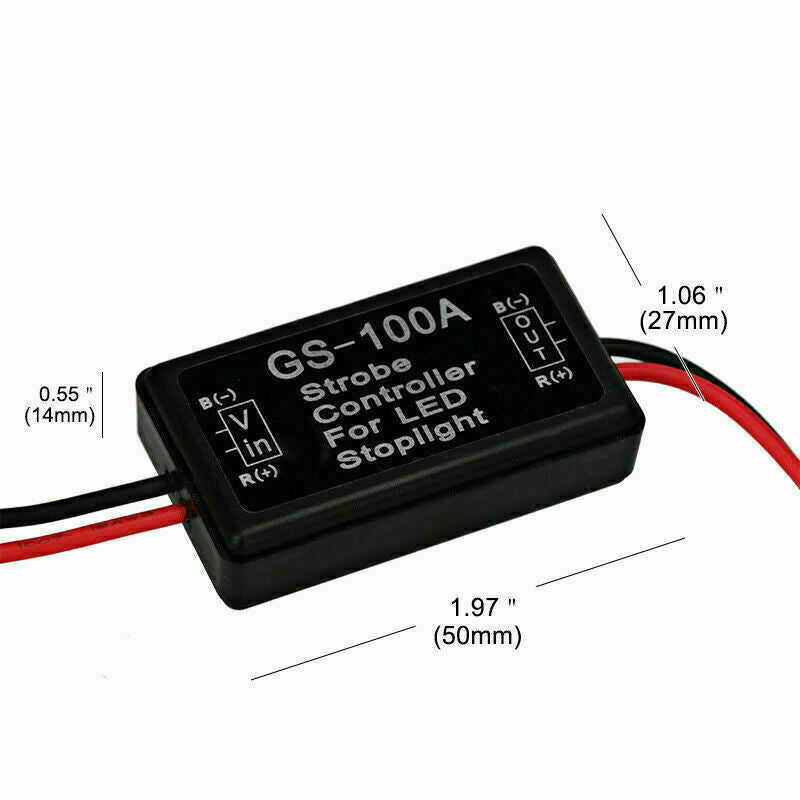 10x GS-100A Flash Strobe Controller Flasher Module Box For LED Brake Stop Light