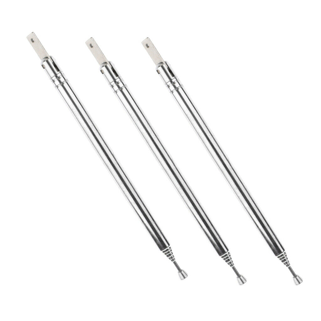 3 pcs. Radio antennas, telescopic antenna, FM radio antenna, TV remote control