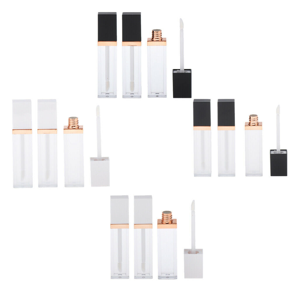 3x Plastic Makeup Lip Gloss Tubes Refillable Lip Tint Eyelash Oil Bottle 7ml