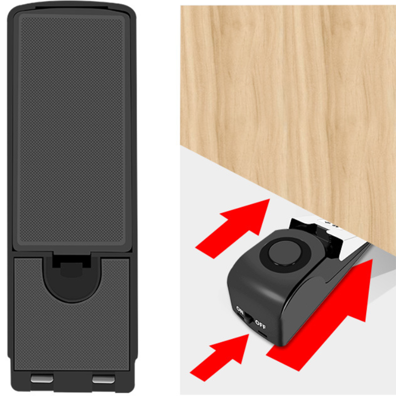 Door Stoppers Security Siren Sounds Travel Hotel Safety Tool Anti Theft DC 9V
