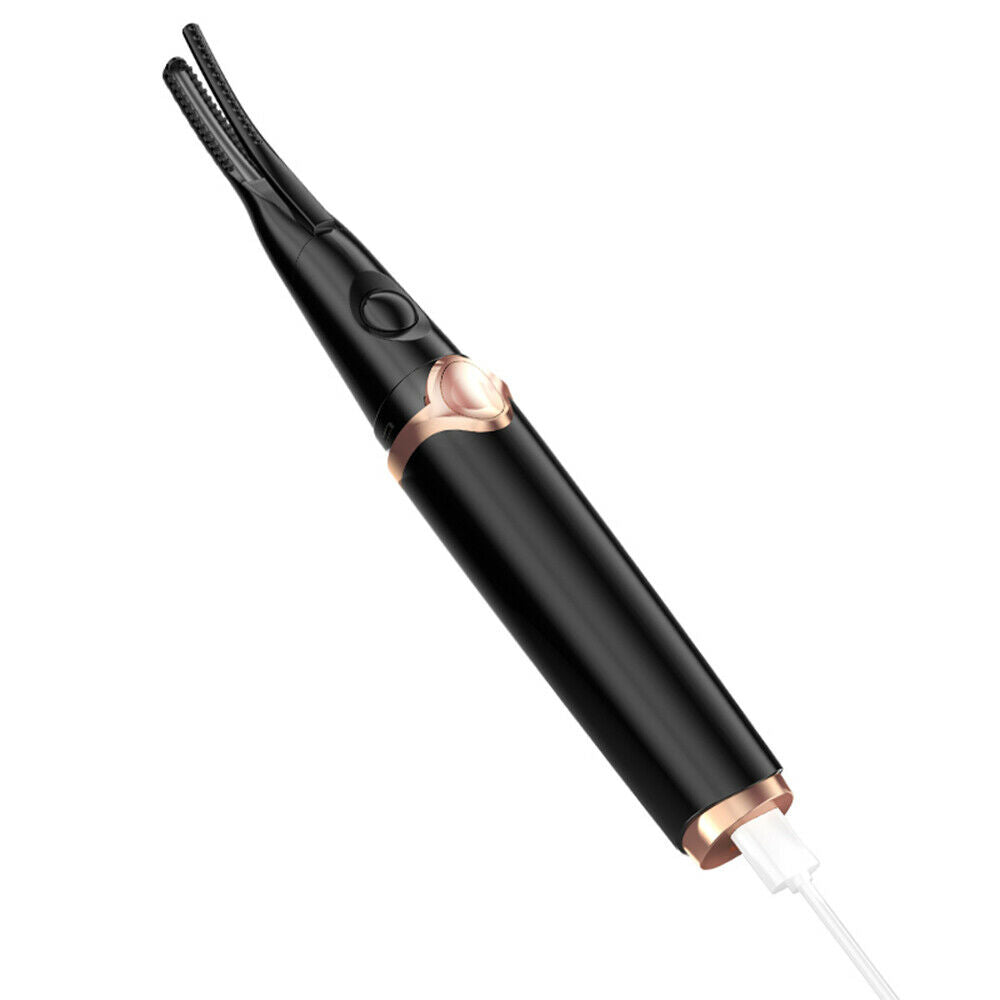 Electric Heated Eyelash Curler USB Rechargeable Long Lasting Beauty Makeup Tool
