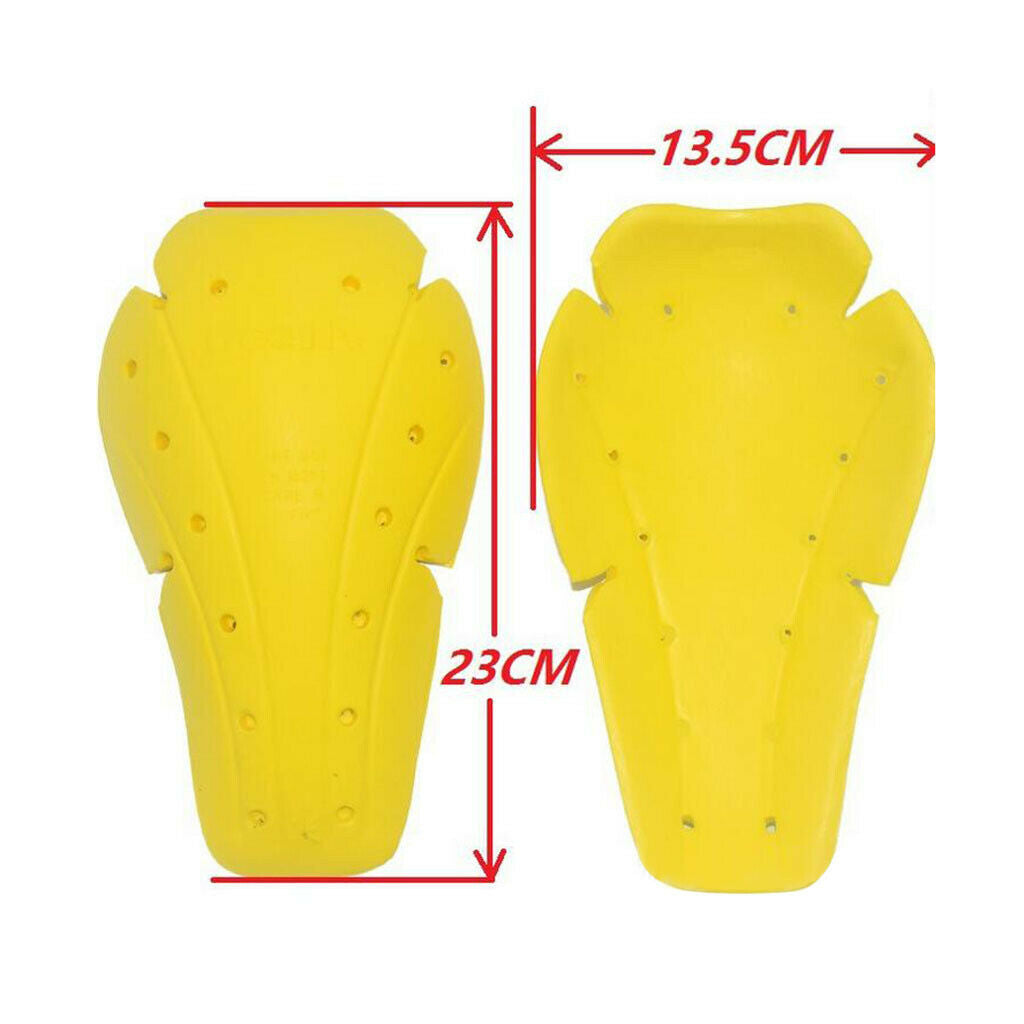 Motorcycle Motocross CE Approved Armour Hip & Knee Protection Pads Yellow