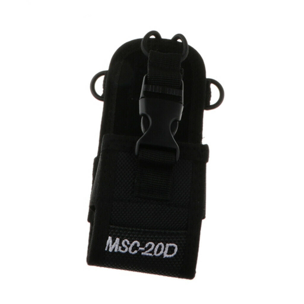 Walkie Talkie Nylon Belt Pouch with Adjustable Shoulder Strap Two Ways