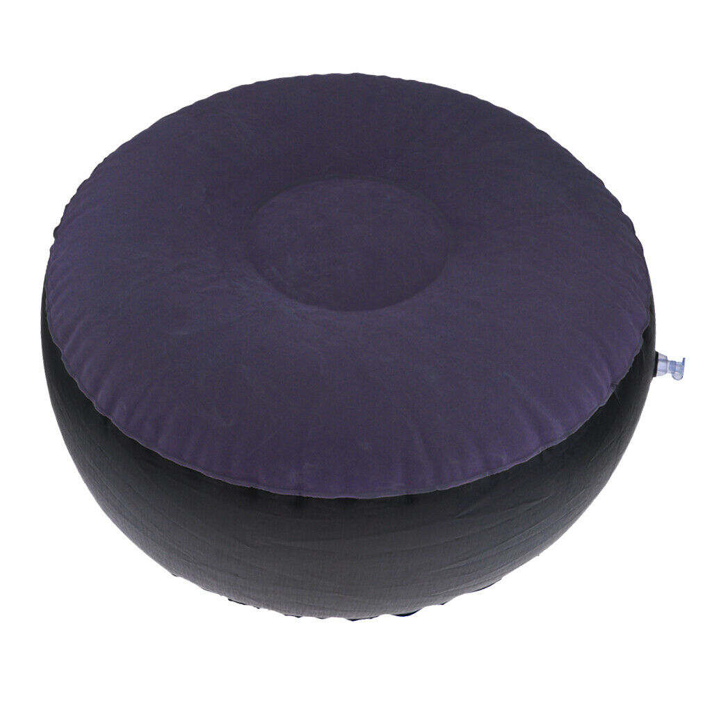 2x Inflatable Stool Ottoman Portable Garden Lounge Air Chair Footstool