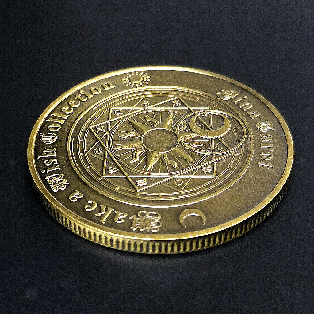 Commemorative Coin Tarot Divination Array Storage Collection Arts Souvenir