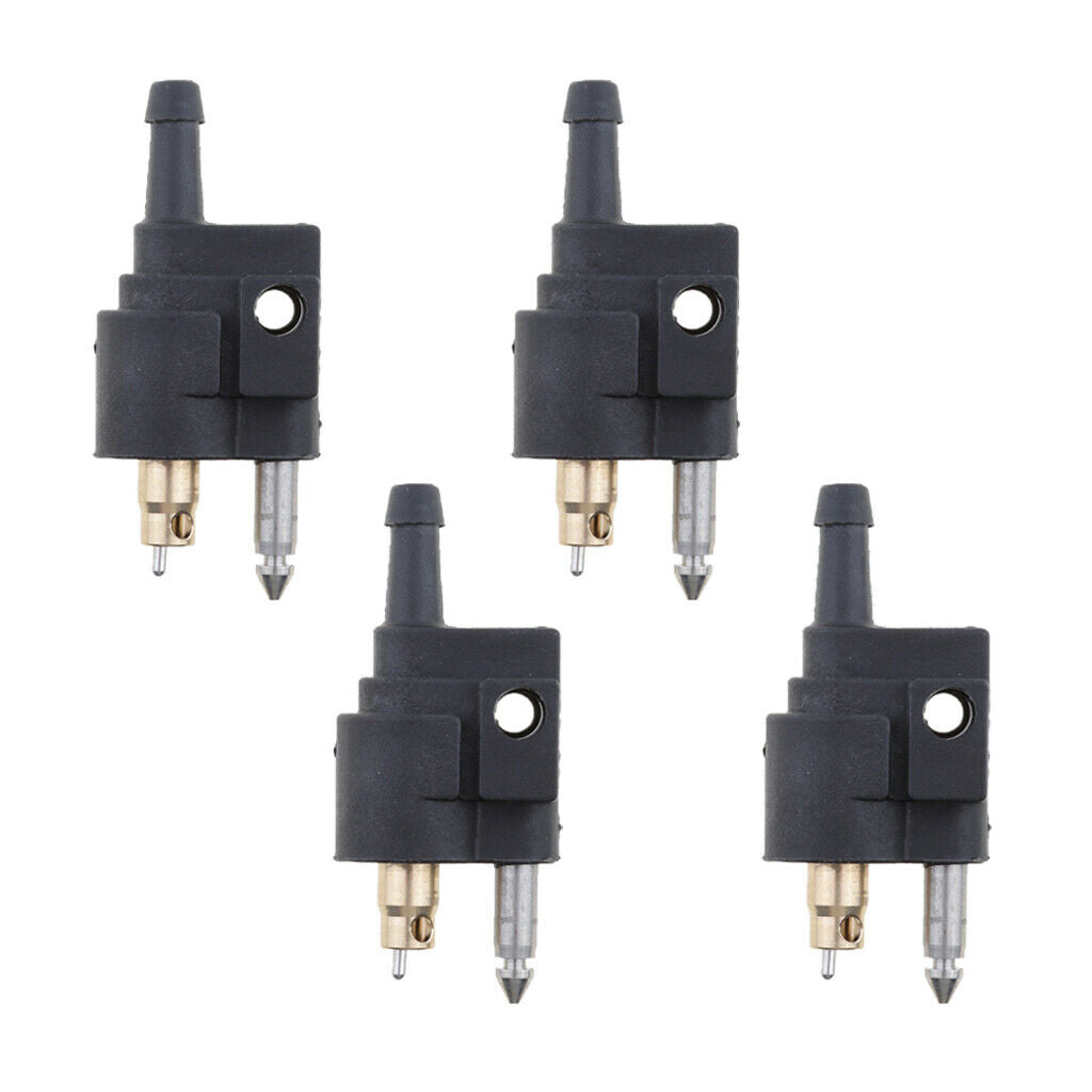 Pack of 4 Fuel Hose Line Connector Joint For Yamaha Outboard Engine Fuel