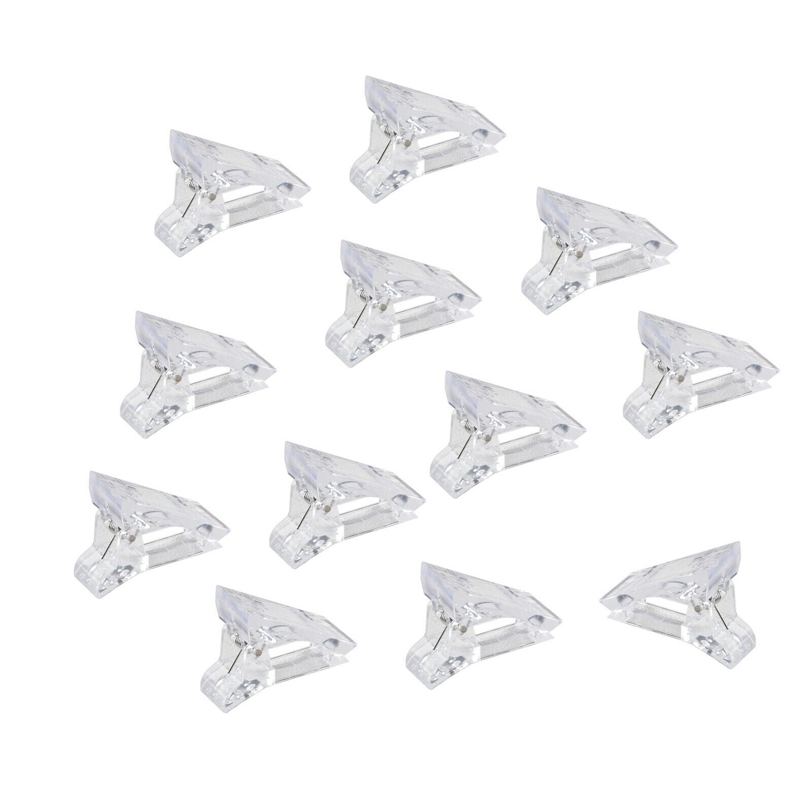 12 Pcs Nail Tips Clip Polygel Quick Building Extension UV LED Manicure Tool Art