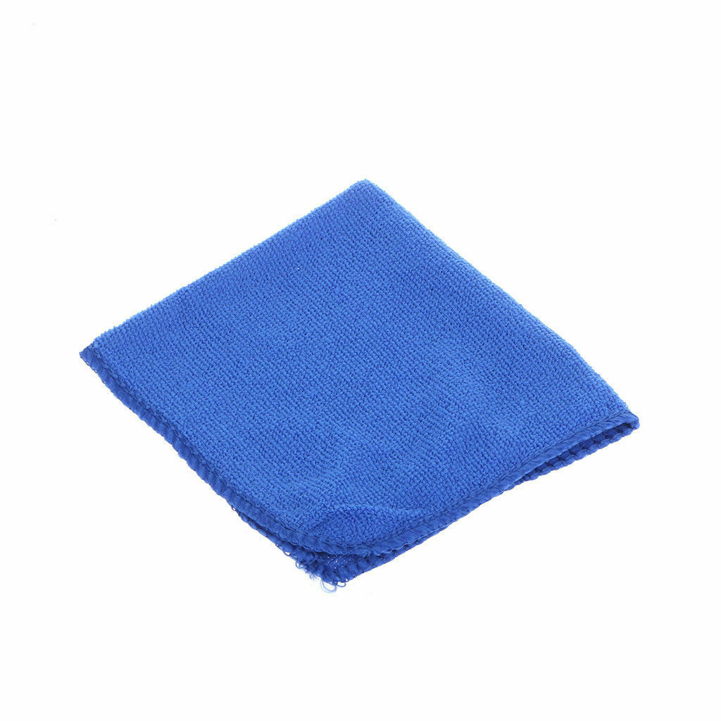 New Car Cleaning Microfiber Towel Wash Clean Cloth Super Soft Plush 30X30CM Blue