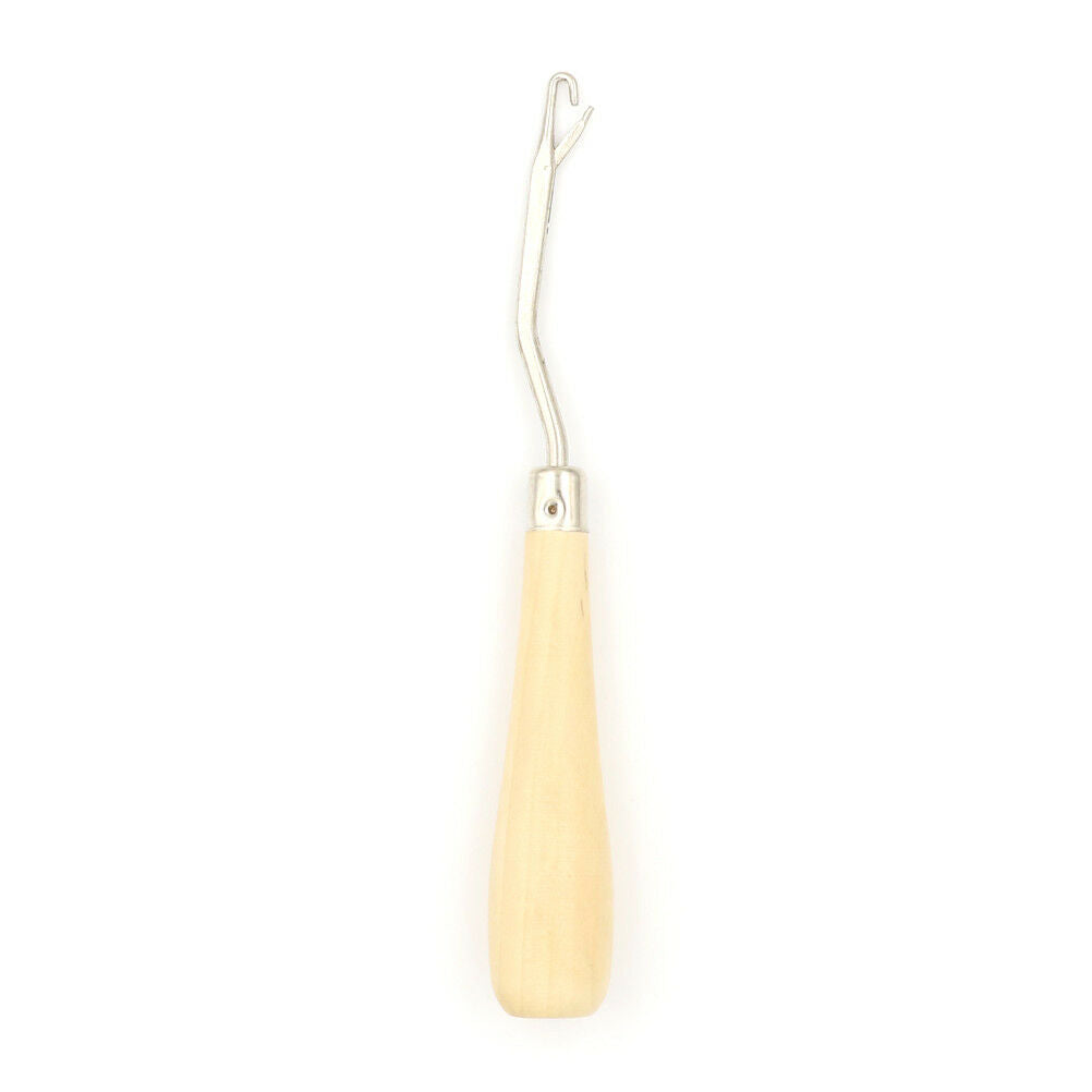 Crochet Needle Latch Hook with Wooden Handle Craft/Hair Extension Ho*AU XC
