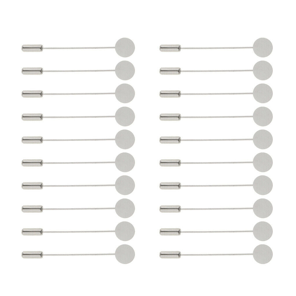 20pcs Hat Lapel Stick Pin Badge DIY Suit Women Collar Brooch Pin Brooch Part