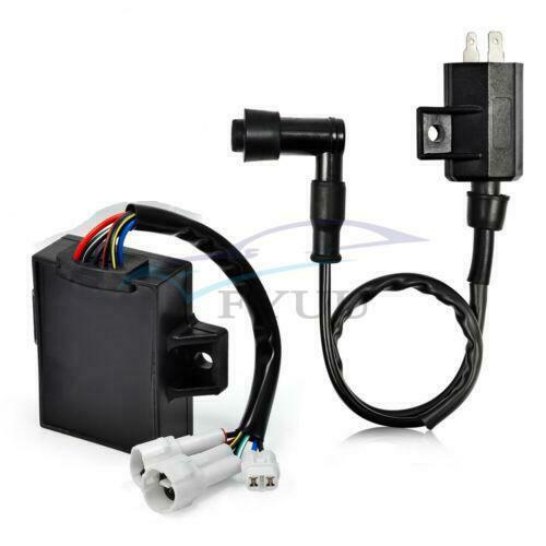 Ignition Coil Spark Plug CDI Module Kit For Kawasaki Bayou 220 KLF220A 1988-1995