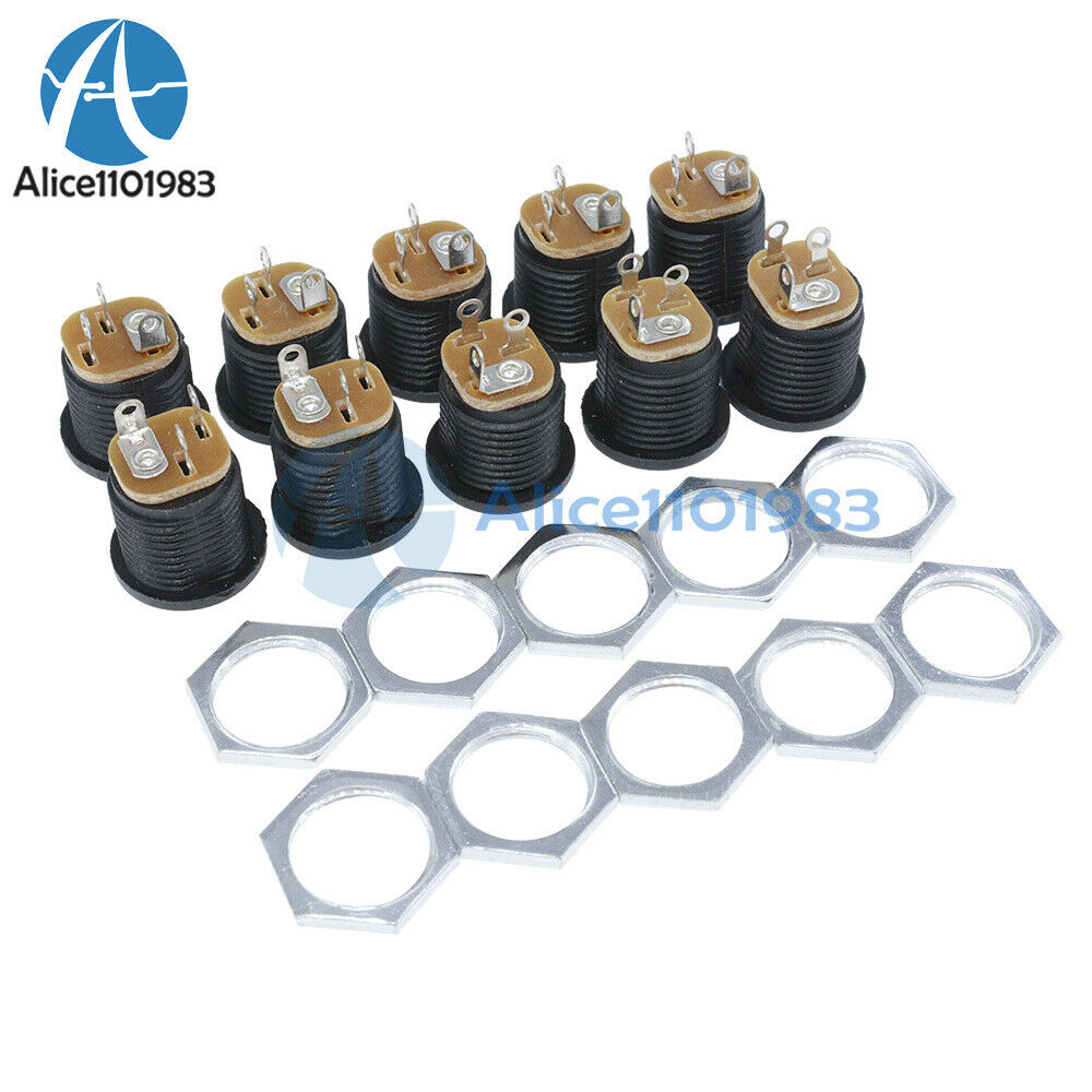 20PCS DC Power Outlet Inner Pin 2.1mm 5.5x2.1mm DC-022 Diameter 5.5mm