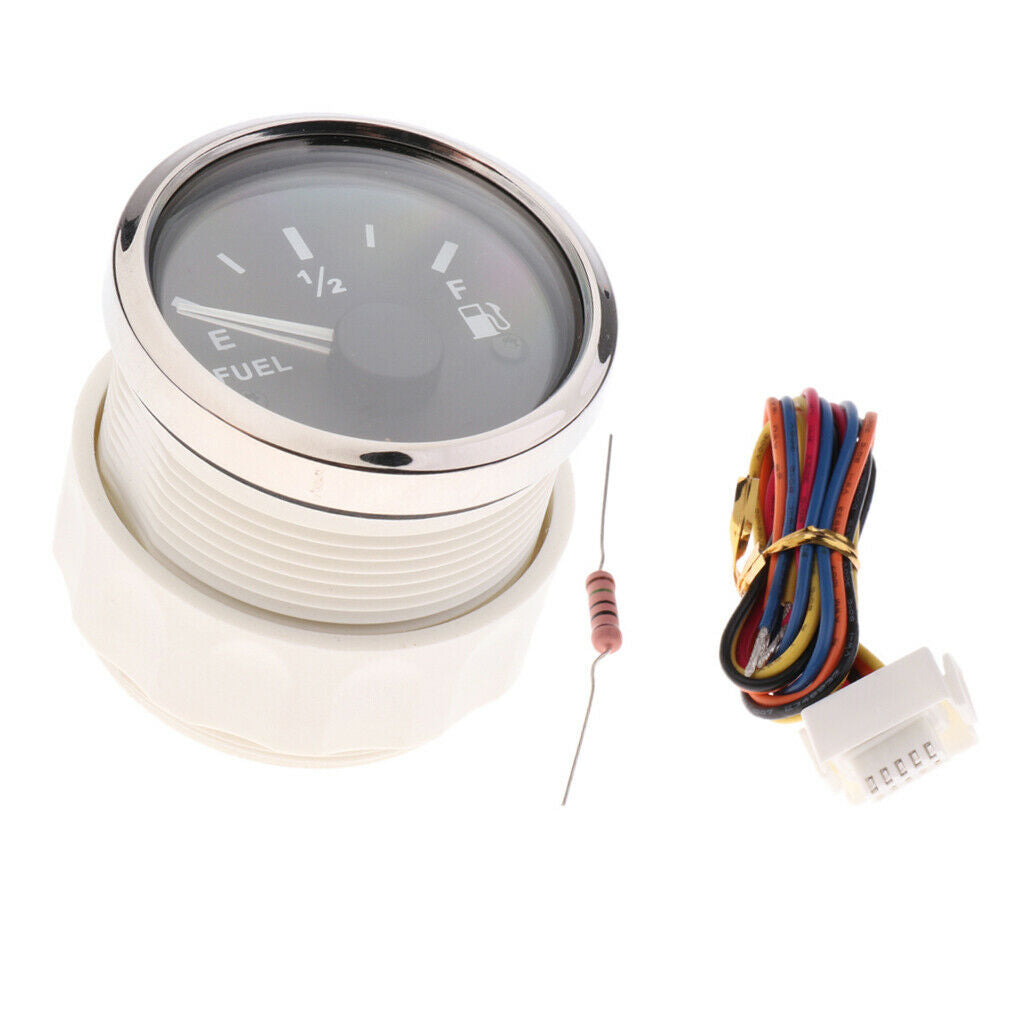 Car 2" 52mm Fuel Level Gauge Meter With Fuel Sensor E-1/2-F Pointer