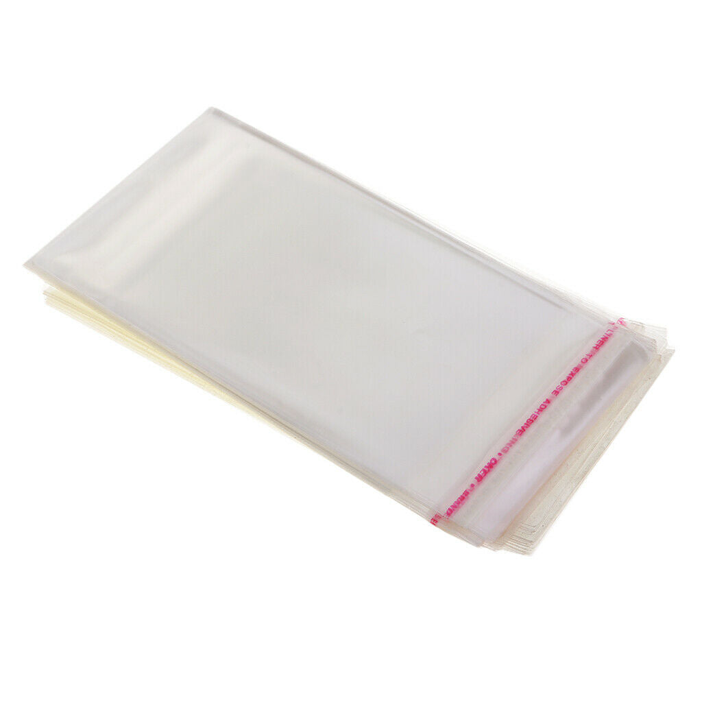 Blesiya 7x10cm Plastic Cello Bags for Bakery, Candle, Cookie,Jewelry, 100pcs