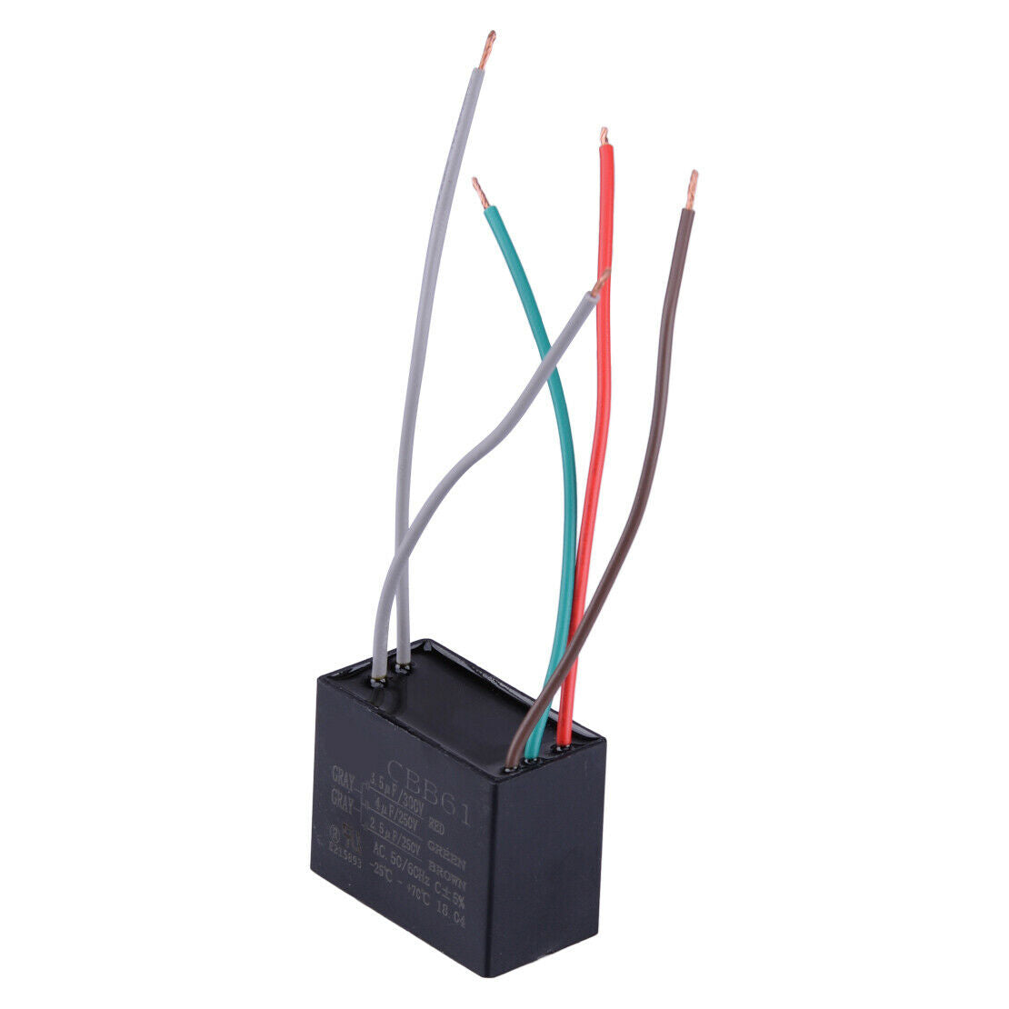 1pc Capacitor CBB61 3.5uF+2.5uF+4uF 5 Wires AC 250V 300V fit for Celling Fan as