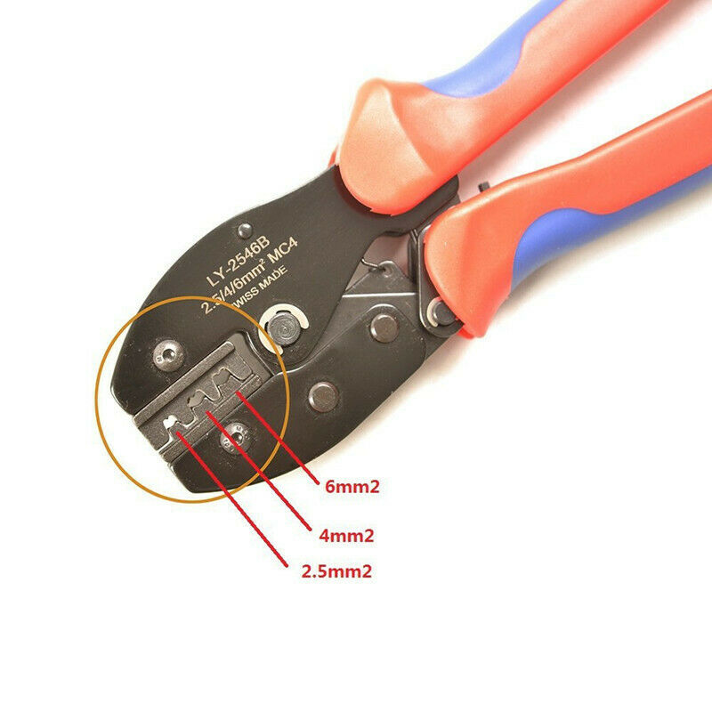 Mc4 Solar Pv Terminal Cable Connector Crimping Tool Tool Ratchet Crimping Tool