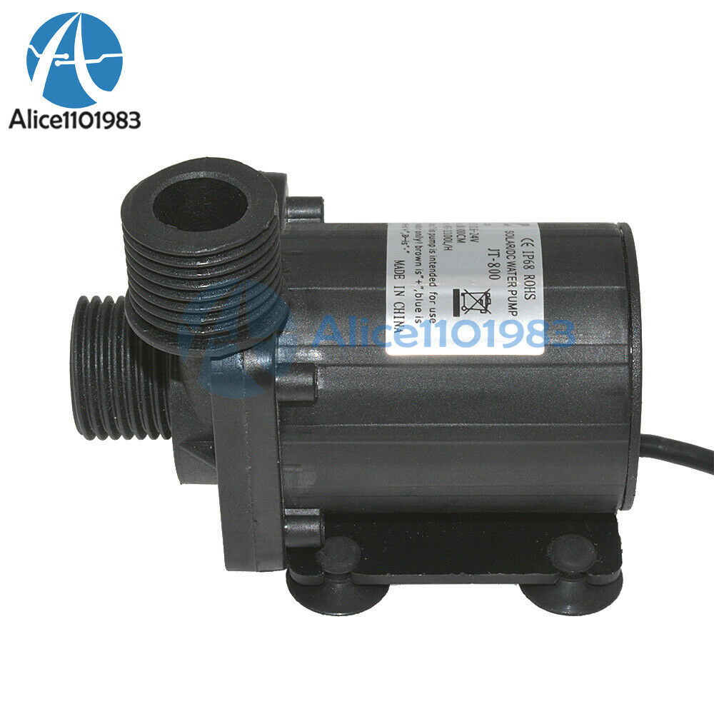 DC 12V 24V Hot Water Circulation Pump Solar Water Pump Brushless Motor 800L/H