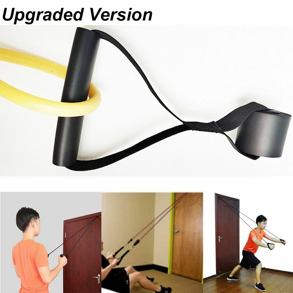Training Exercise Home Fitness Resistance Bands Elastic Band Over Door Anchor