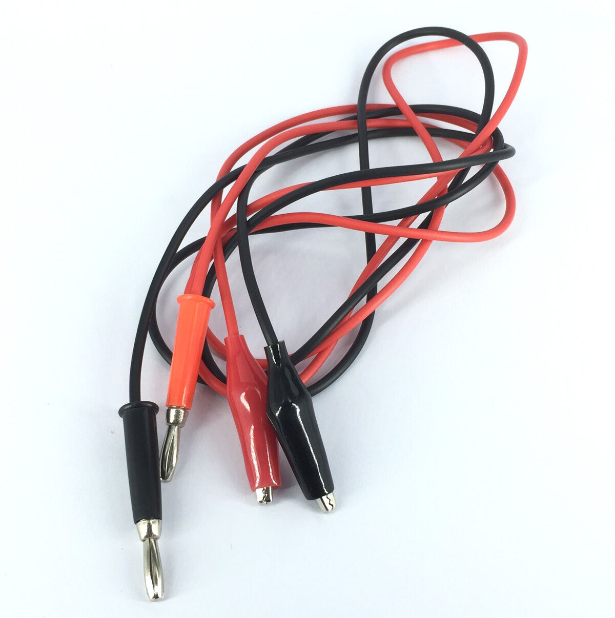 Coaxial Cable Banana Plug to Crocodile Clip Lead [M1]
