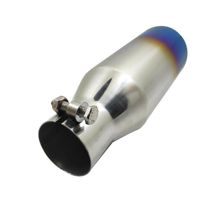 64mm Inlet Car Exhaust Tip Tail Pipe Trim Universal Muffler Stainless Steel 1PCS